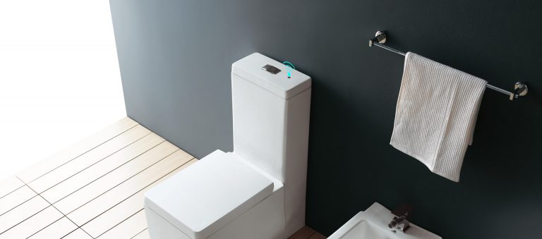wave touchless micowave sensor toilet flush solution