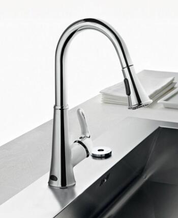 two sensor touchless kitchen faucet