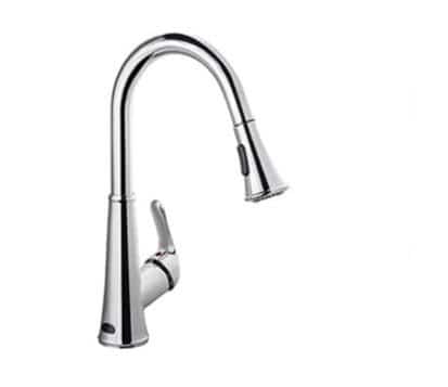 brass touchless kitchen faucet
